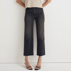 Madewell The Tall Perfect Vintage Wide-Leg Crop Jean in Benley Wash (27 Tall)